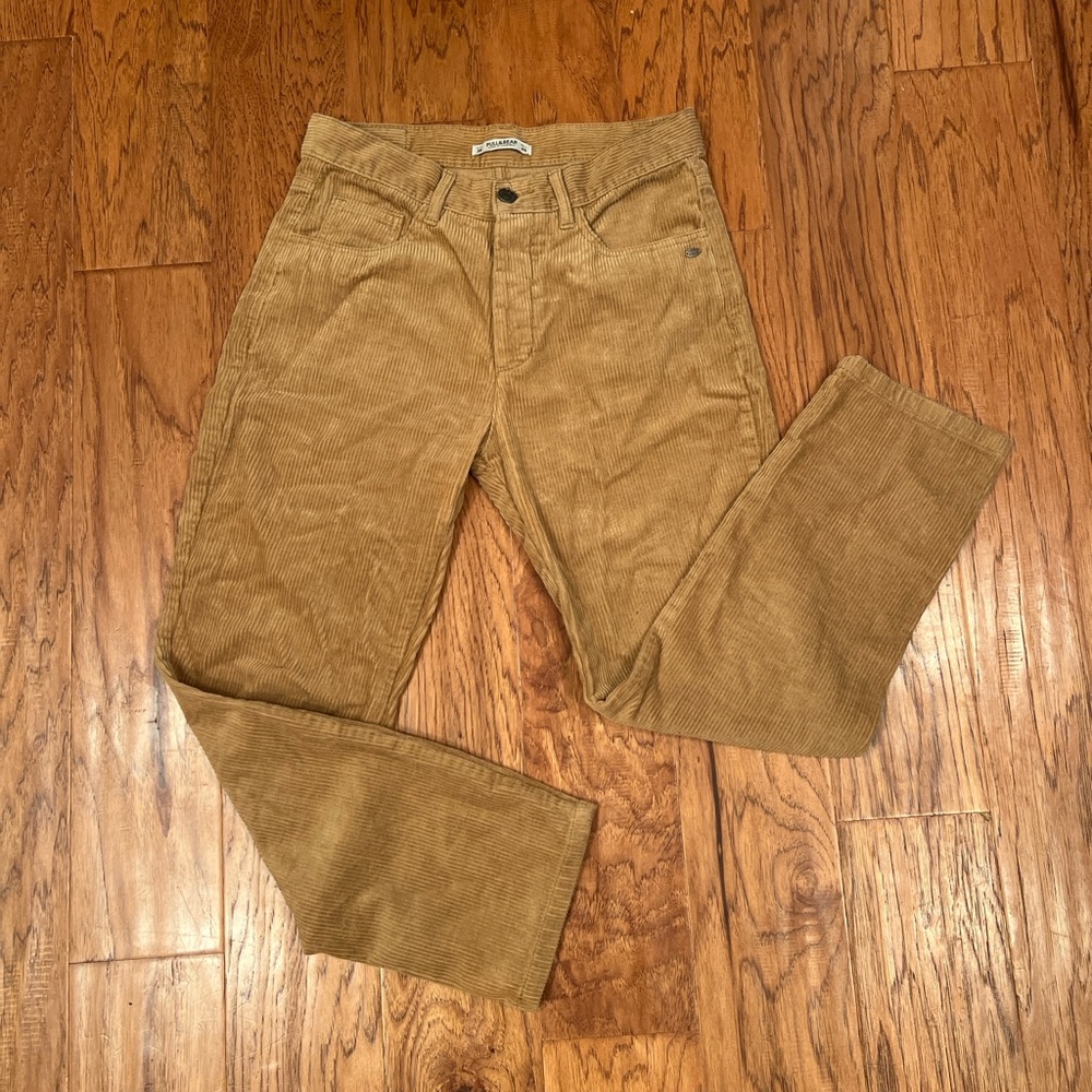 Pull&Bear Tan Corduroy Pants